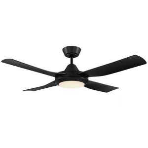 Bondi Ceiling Fan with CCT LED Light - Black 52"