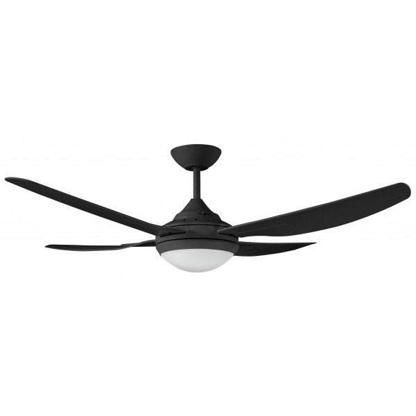 Royale II Ceiling Fan LED Light and Wall Control - Black 52"