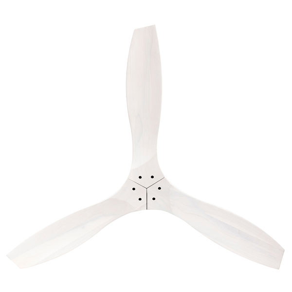 Wynd DC Ceiling Fan With Remote - White with Handcrafted Whitewash Blades 54"