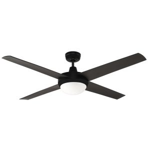Fanco Urban 2 Indoor/Outdoor ABS Blade Ceiling Fan with E27 Light - Matte Black 52"