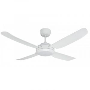 Spinika II Ceiling Fan with LED Light - White 48"