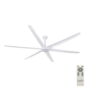 The Big Fan V2 DC Ceiling Fan with Remote - White 106"