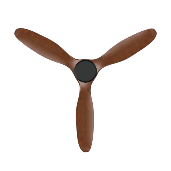 Noosa DC Ceiling Fan with Remote - Black with Aged Elm Blades 60"