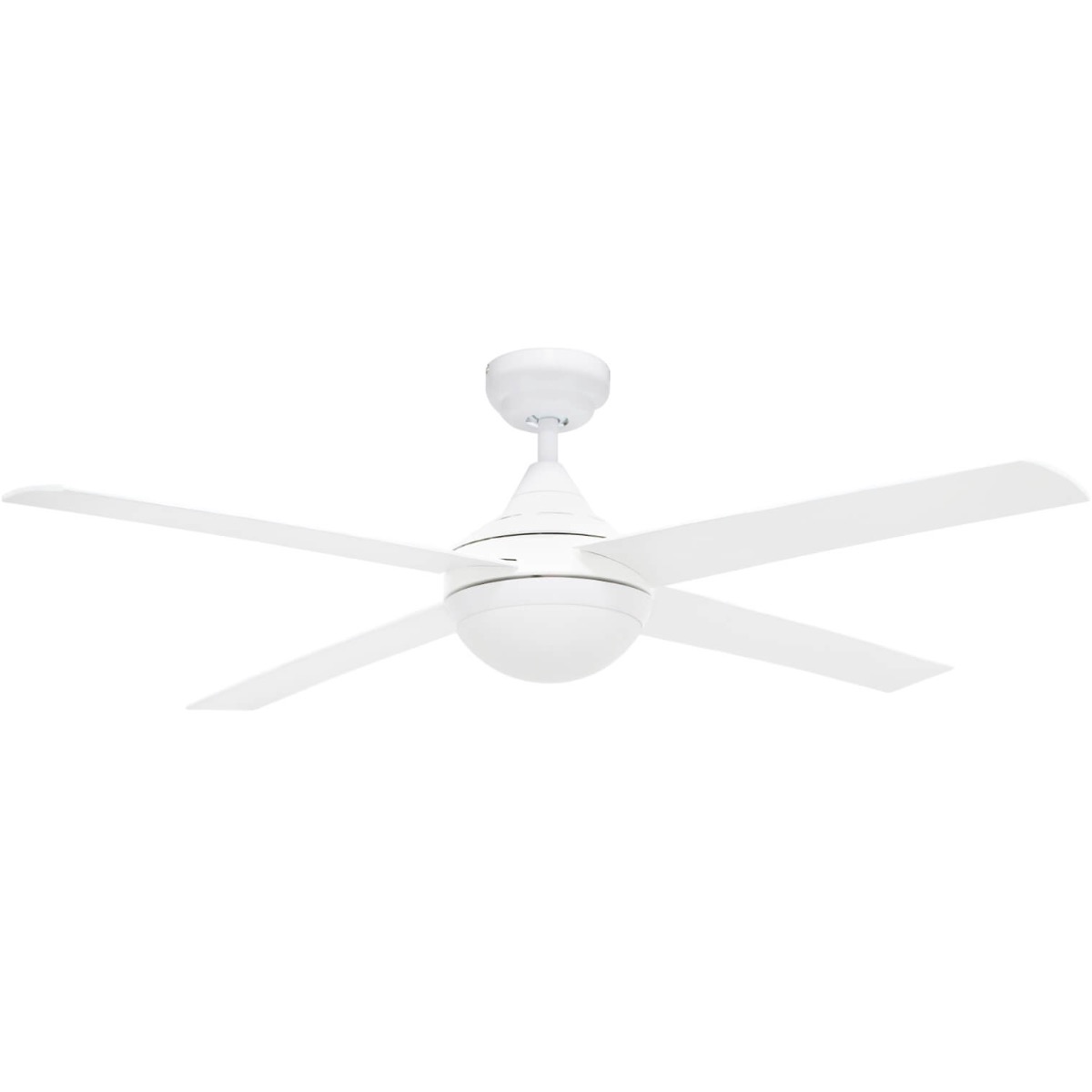 Airborne Bulimba Indoor/Outdoor ABS Blade Ceiling Fan with E27 Light - White 48"
