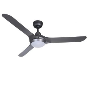 Spyda Ceiling Fan with Dimmable CCT LED Light - Titanium 62"