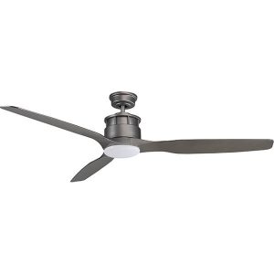 Governor Ceiling Fan with CCT LED Light - Titanium Satin 60"