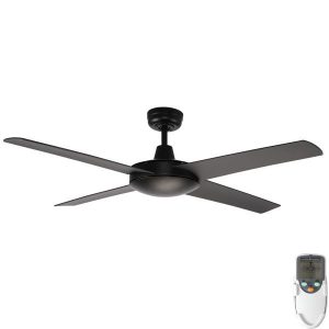 Fanco Urban 2 Indoor/Outdoor ABS Blade Ceiling Fan with Remote - Black 52"