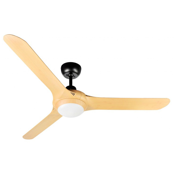 Spyda Ceiling Fan with Dimmable CCT LED Light - Bamboo 56"