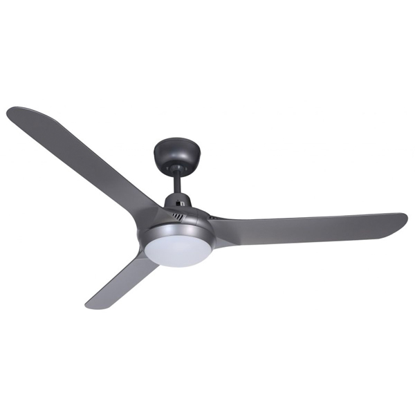 Spyda Ceiling Fan with Dimmable CCT LED Light - Titanium 56"