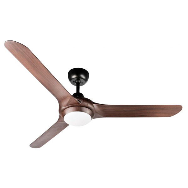 Ventair Spyda Ceiling Fan with CCT LED Light Walnut 56"