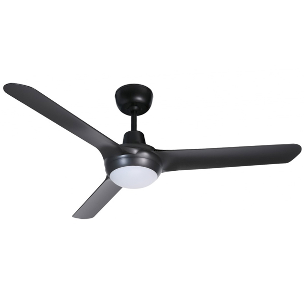 Ventair Spyda Ceiling Fan with CCT LED Light Black 50"