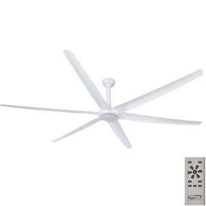 The Big Fan DC Ceiling Fan with Remote - White 86"