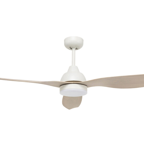 Bahama Smart DC Ceiling Fan with CCT LED Light & Remote - Whitewashed 52"