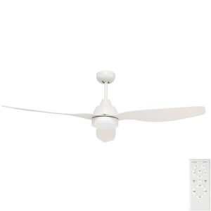 Bahama Smart DC Ceiling Fan with CCT LED Light & Remote - White 52"
