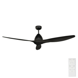 Brilliant Canyon DC Ceiling Fan with Remote - Black 56"