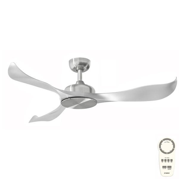 Martec Scorpion DC Ceiling Fan with Remote - Brushed Nickel 52"