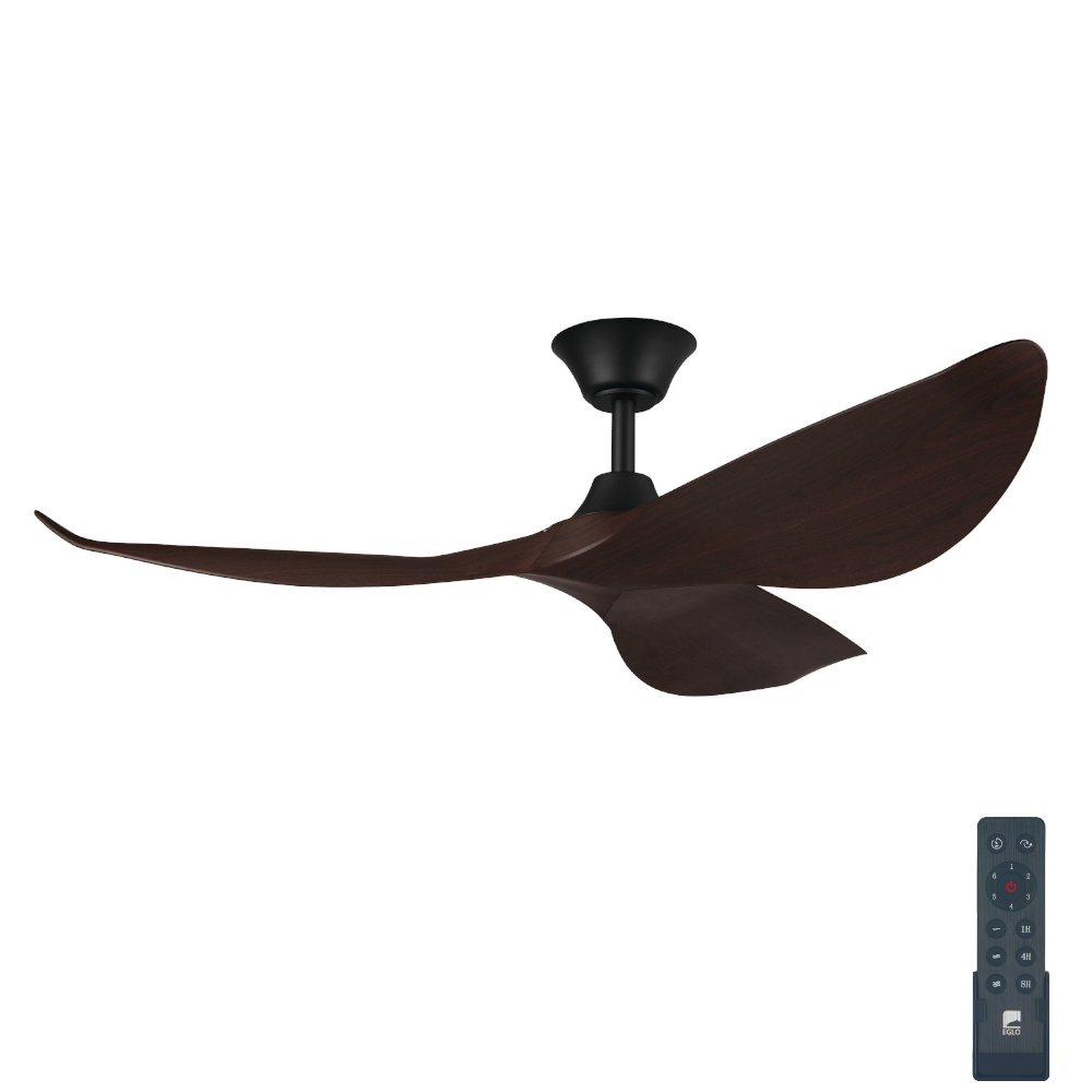 eglo-cabarita-dc-ceiling-fan-with-remote-black-with-koa-blades-50-inch