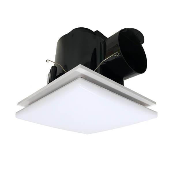 Ventair Airbus Mini 150 with LED Ceiling Exhaust Fan - White Square