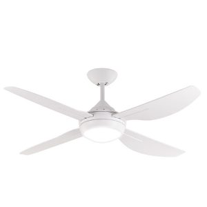Major 48" White Ceiling Fan with CCT LED Light by Mercator