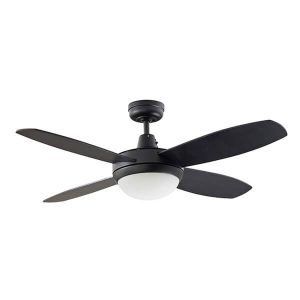 Lifestyle Mini Ceiling Fan CCT LED Light - Matt Black 42"