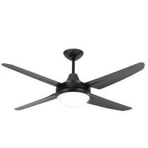 Clare Ceiling Fan with B22 Light - Black 53"