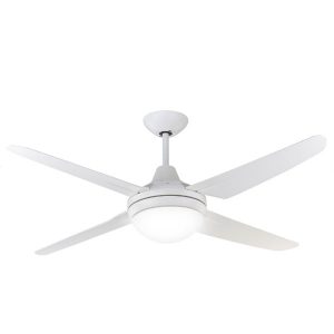 Clare Ceiling Fan with B22 Light - White 53"