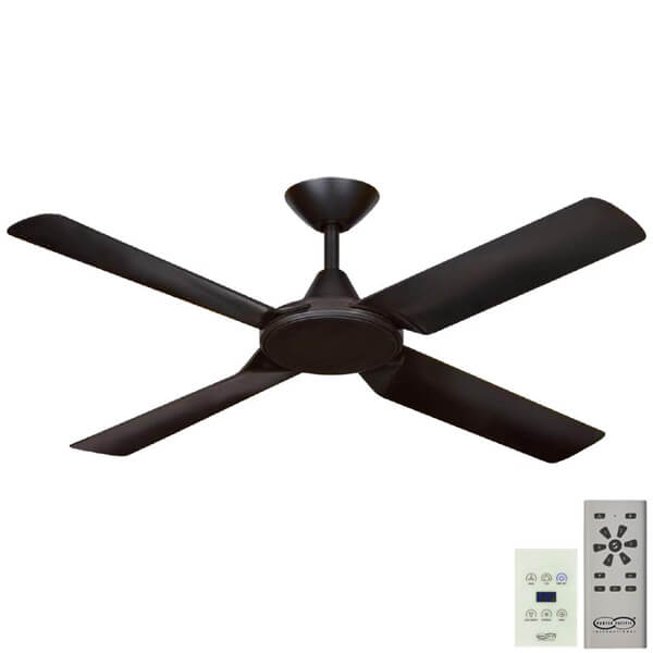 New Image DC Ceiling Fan - Black 52" (Remote and Wall Control)