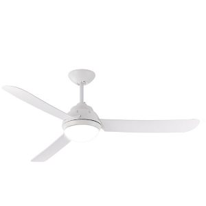Voltan Ceiling Fan with B22 Light - White 50"