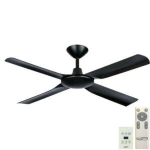 Next Creation V2 DC Ceiling Fan - Matte Black 52" (Remote and Wall Control)