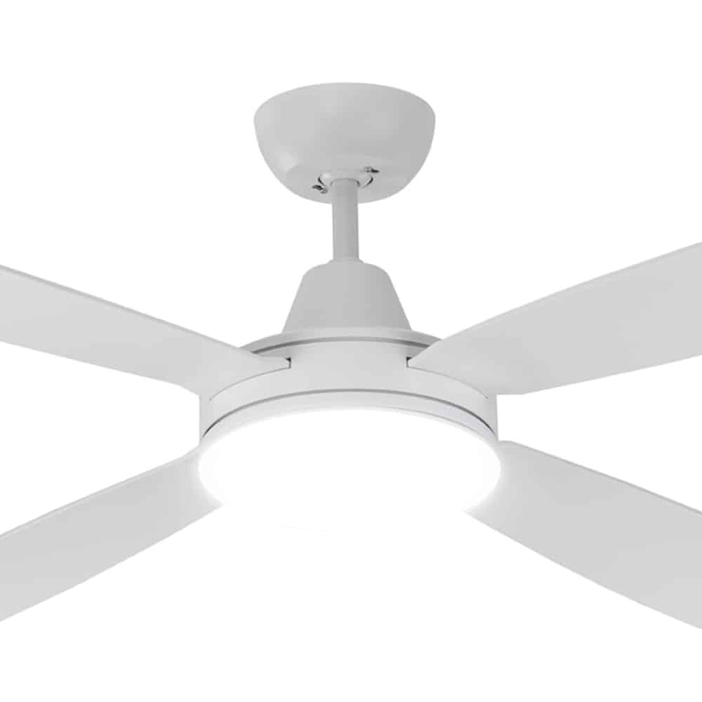 Mercator Nemoi 54" DC Ceiling Fan with CCT LED Light. White