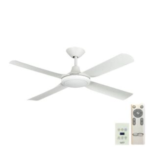 Next Creation V2 DC Ceiling Fan with LED - White 52" (Remote and Wall Control)