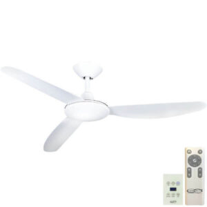 Polar V2 DC Ceiling Fan - White 56" (Remote and Wall Control)