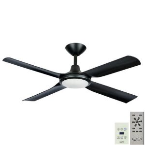 Next Creation DC Ceiling Fan with LED - Matte Black 52" (Remote and Wall Control)