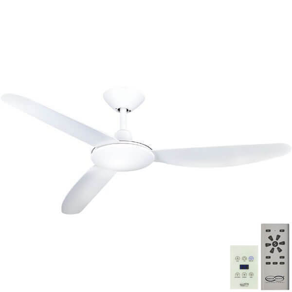 Polar DC Ceiling Fan - White 48" (Remote and Wall Control)
