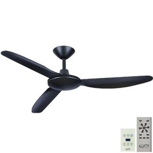 Polar DC Ceiling Fan - Matte Black 48" (Remote and Wall Control)