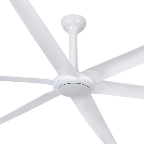The Big Fan V2 DC Ceiling Fan - White 86" (Remote and Wall Control)
