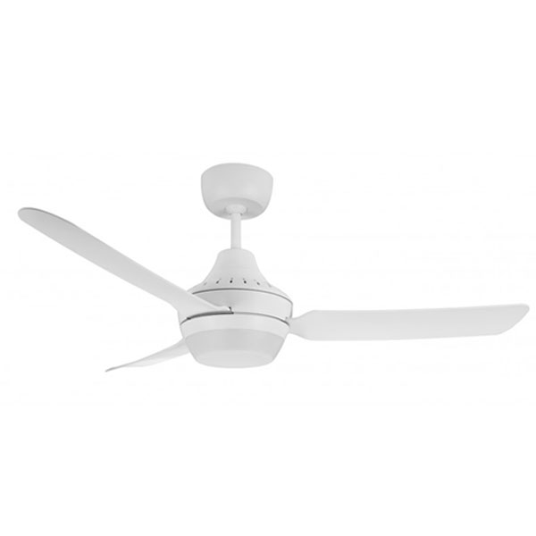 Stanza Ceiling Fan with B22 Light - White 48"