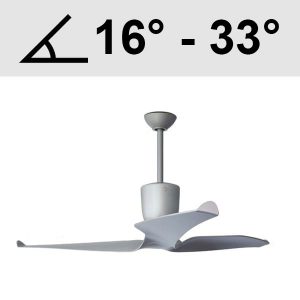 Aeratron Raked Extension Rod Ceiling Kit (16° - 33°) Suits FR / AE+ Models - Silver