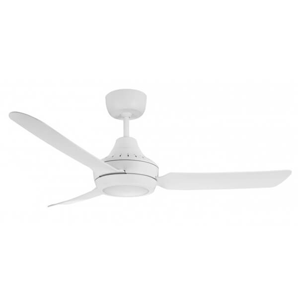 Stanza Ceiling Fan with LED Light- White 48"