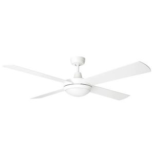 Tempest Ceiling Fan with CCT LED Light - White 52"