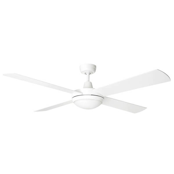 Tempest Ceiling Fan with CCT LED Light - White 52"