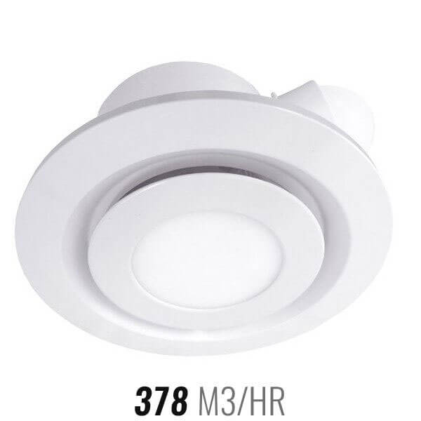 Ventair Airbus with LED Light 250 Ceiling Exhaust Fan White