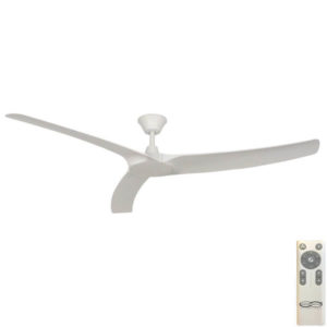 Aqua V2 IP66 Rated DC Ceiling Fan - White 70"