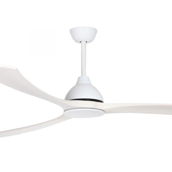Fanco Sanctuary DC Ceiling Fan with Solid Timber Whitewash Blades - White 92"