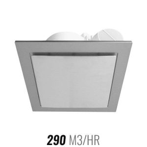 Ventair Airbus Square 225 Ceiling Exhaust Fan Silver