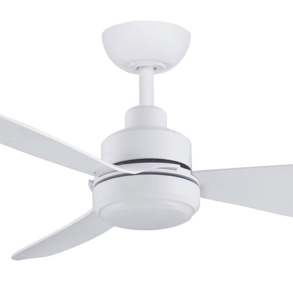 Three Sixty Trinity V3 DC Ceiling Fan with CCT LED Light - White 48"