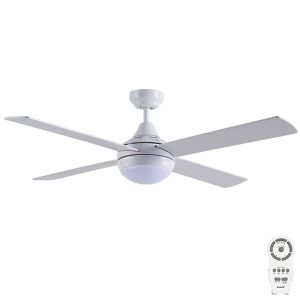 Martec Link DC Ceiling Fan with CCT LED Light - White 48"