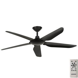 Airborne Storm DC Ceiling Fan with Remote - Black 56"
