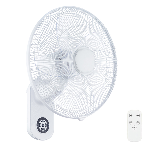 Mercator Rider 16″ Domestic Wall Fan with Remote White
