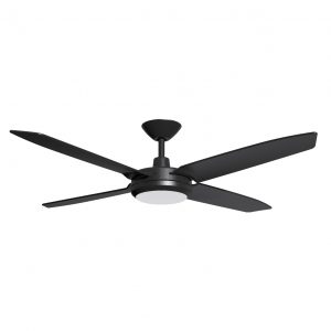 Airborne Enviro DC Ceiling Fan with CCT LED Light and Remote - Black 52"